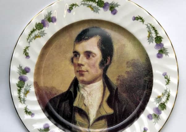 A portrait of Robert Burns