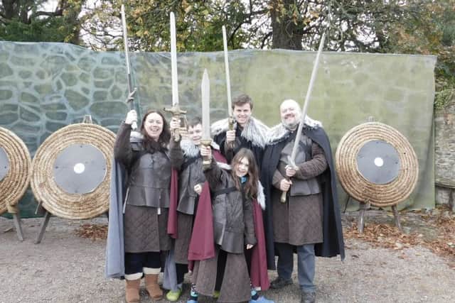 The Hoyle family at Winterfell - aka Castle Ward.