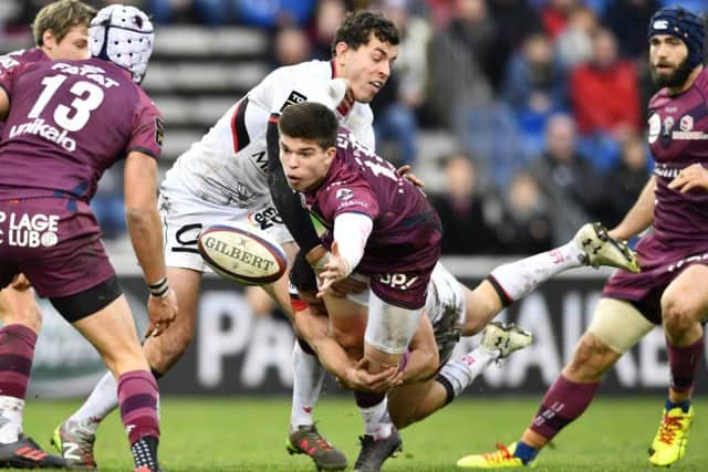 Bordeaux stand-off Matthieu Jalibert, 19, is an exciting prospect. Photograph: Nicolas Tucat/Getty