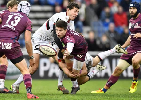 Bordeaux stand-off Matthieu Jalibert, 19, is an exciting prospect. Photograph: Nicolas Tucat/Getty