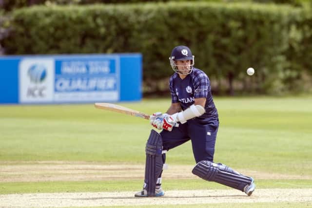 Kyle Coetzer's hard-hitting 75 for Scotland was not enough to defeat UAE. Picture: Donald MacLeod