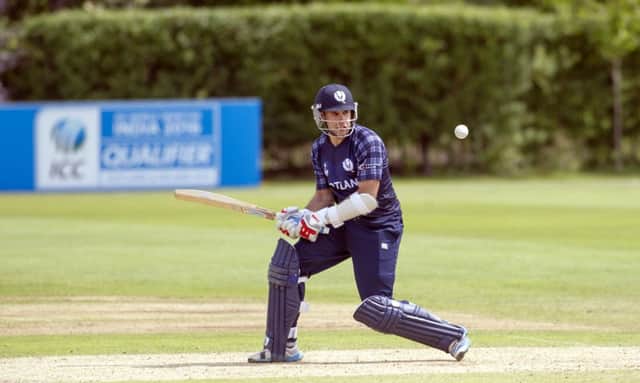 Kyle Coetzer's hard-hitting 75 for Scotland was not enough to defeat UAE. Picture: Donald MacLeod