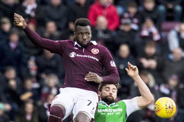 Hearts striker Esmael Goncalves was left out of the match against Hamilton and has been linked with a move to Uzbekistan. Picture: Craig Williamson/SNS