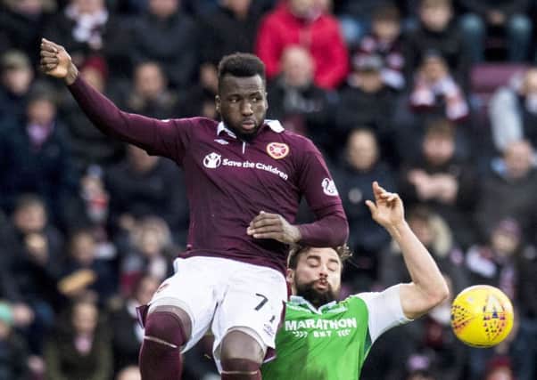 Hearts striker Esmael Goncalves was left out of the match against Hamilton and has been linked with a move to Uzbekistan. Picture: Craig Williamson/SNS
