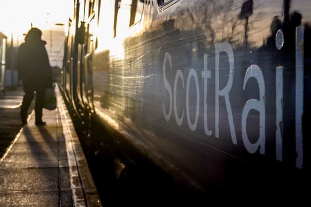 A ScotRail train has caught fire at Cupar in Fife. Picture: Ian Georgeson