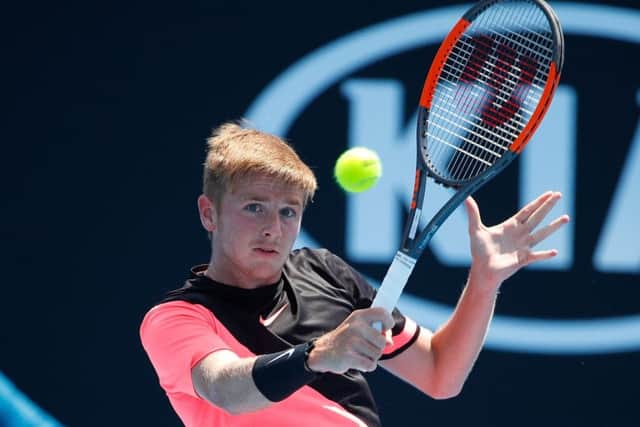 Aidan McHugh became the first British boy in nearly five years to reach the last four of a grand slam. Picture: Getty Images