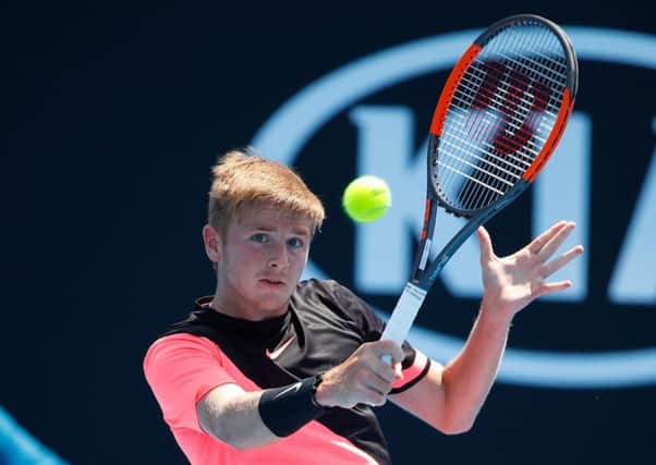Aidan McHugh became the first British boy in nearly five years to reach the last four of a grand slam. Picture: Getty Images