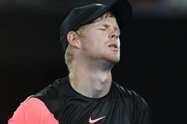 Kyle Edmund lost to Croatia's Marin Cilic. Picture: AFP/Getty Images