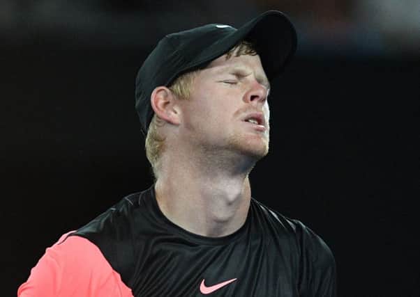 Kyle Edmund lost to Croatia's Marin Cilic. Picture: AFP/Getty Images