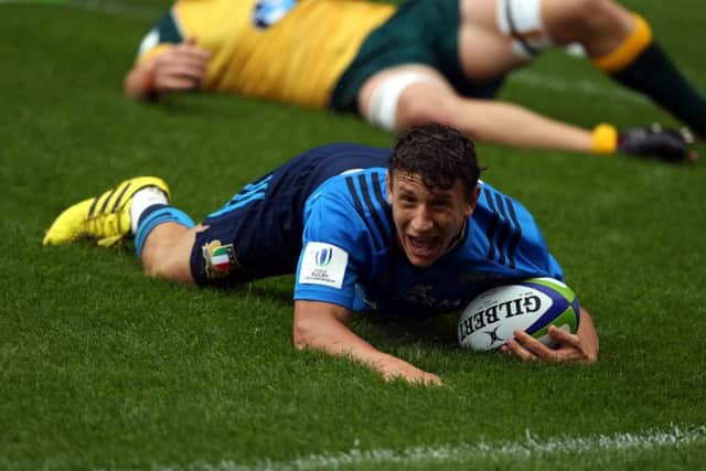 Full-back Matteo Minozzi, top try scorer in Italys domestic league last season. Picture: Nigel Roddis/Getty Images