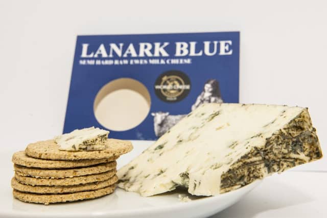 30-03-2017 Lanark Blue Cheese made at Dunsyre Farm by the Etherington Family. Lanark Blue Cheese bought from The Olive Tree Deli.Picture Sarah Peters.