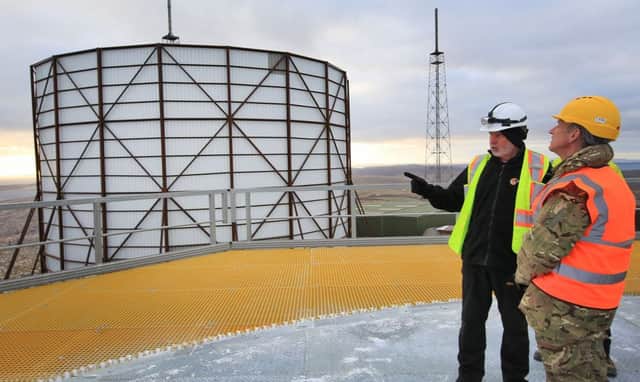 The new Remote Radar Head facility at Saxa Vord, Unst, Shetland. Picture: PA