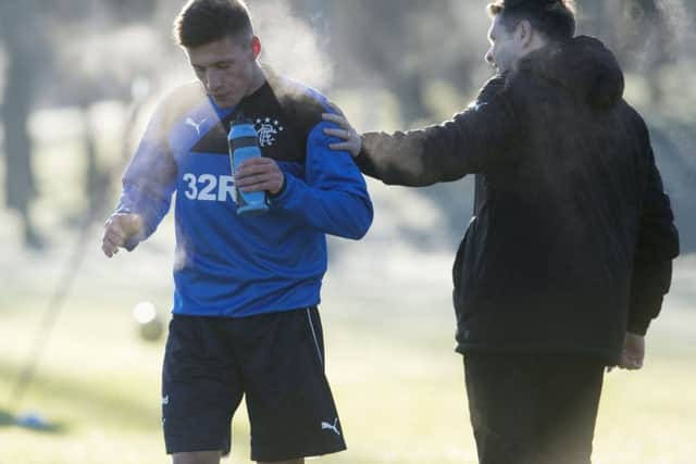 Murty with new signing Greg Docherty. Picture: SNS Group