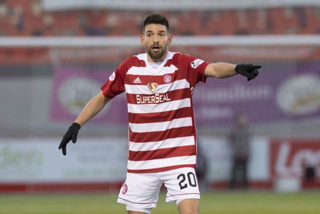 Antonio Rojano has impressed since joining Accies following a lengthy transfer process. Picture: SNS