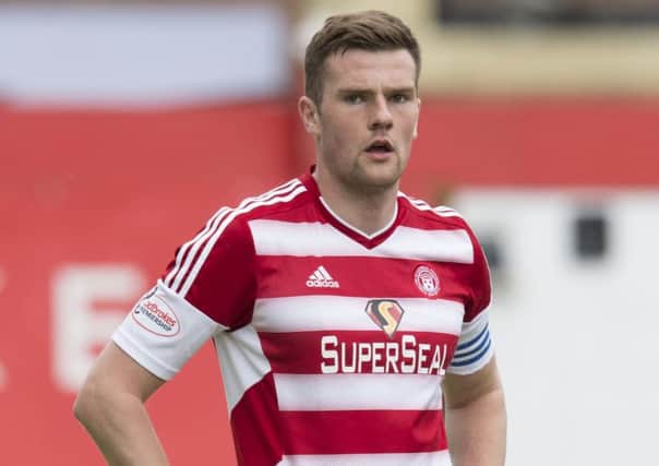 Michael Devlin in action for Hamilton against Kilmarnock in April 2017. Picture: SNS Group