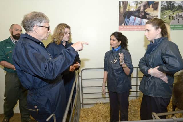 Bill Gates in the UK. Picture: Neil Hanna