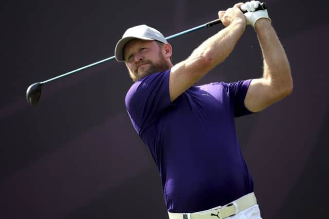 Jamie Donaldson on his way to a 13-under-par halfway total in the Omega Dubai Desert Classic. Picture: AP