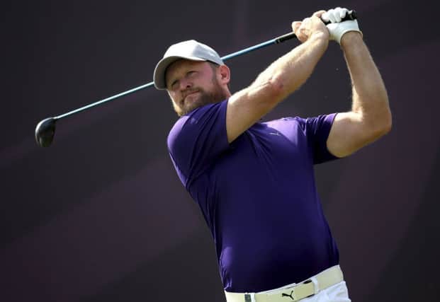 Jamie Donaldson on his way to a 13-under-par halfway total in the Omega Dubai Desert Classic. Picture: AP