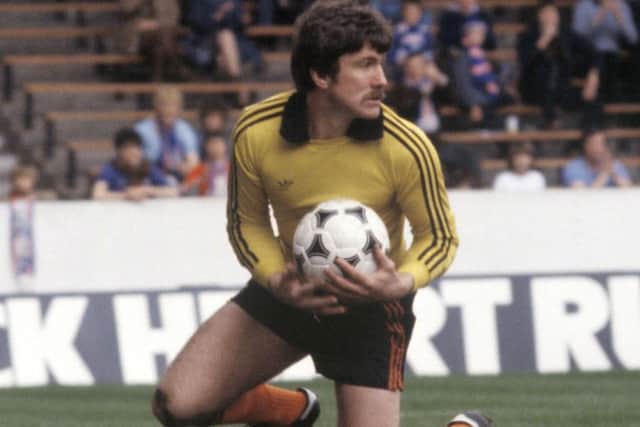 Hamish McAlpine in action for Dundee United in season 1980-81.