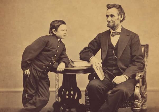 A portrait of Lincoln and his youngest son, Tad. Picture: J Paul Getty Museum