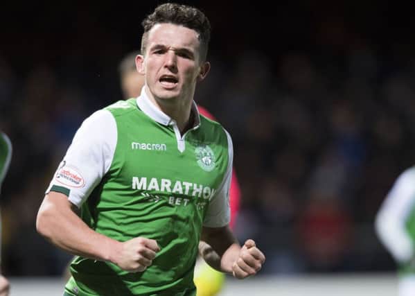 Neil Lennon says that Hibs have so far received 'no inquries' for influential midfielder John McGinn. Picture: Ross Parker/SNS