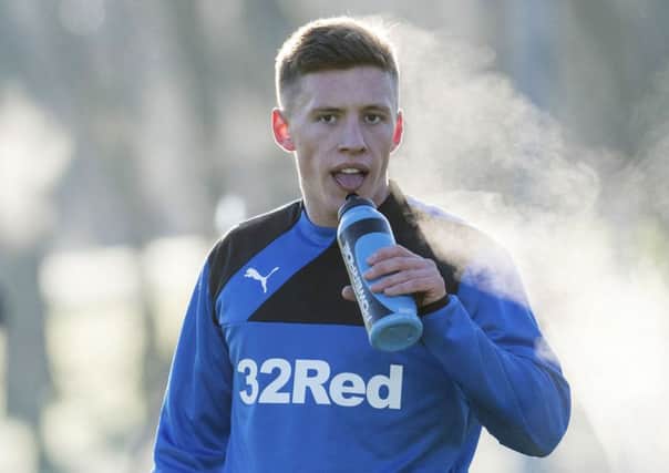 Greg Docherty has been in training with his new team-mates and is in line to feature in Rangers' match at Ross County on Sunday. Picture: Craig Foy/SNS
