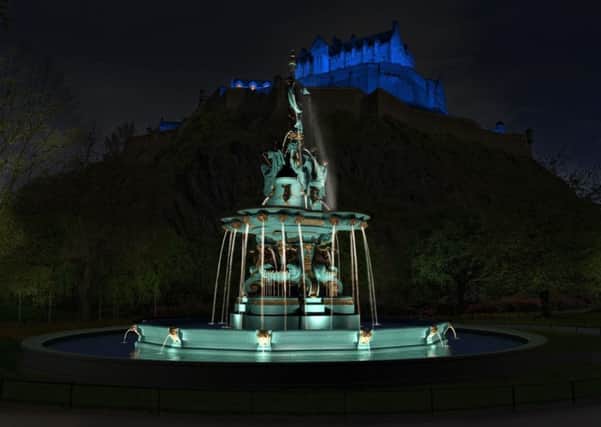 The Ross Fountain in Princes Street Gardens. Picture: TSPL