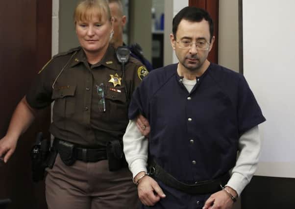 Former Michigan State University and USA Gymnastics doctor Larry Nassar arrives at court last week. Picture: AFP/Getty