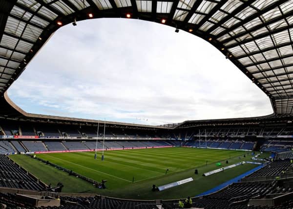 The SRU has released a bid video for BT Murrayfield Stadium to host Scottish football's biggest fixtures. Picture: Jane Barlow/PA Wire