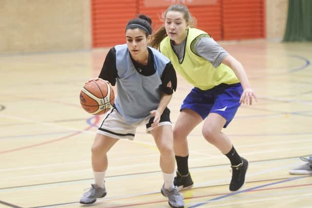 Robyn Lewis trains with Caledonia Pride ahead of Sunday's WBBL Cup final against Nottingham Wildcats. Picture: Greg Macvean