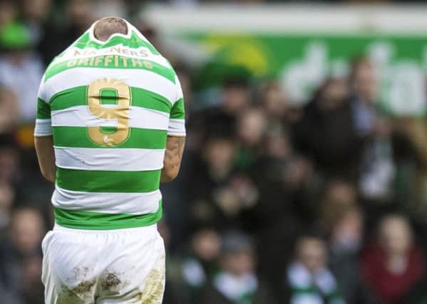 Celtic's Leigh Griffiths is replaced after suffering an injury. Picture: SNS/Craig Williamson