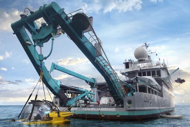 Picture: the exploration vessel featured in Blue Planet II, OceanX's Alucia, which has been listed on Airbnb, Alucia Productions 2017/PA Wire
