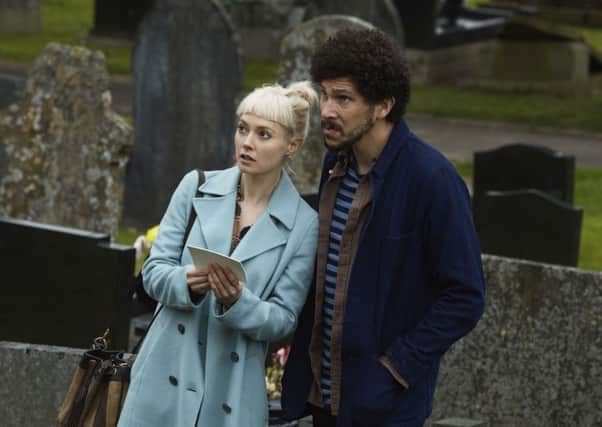 Lydia Wilson as Matilda Gray and Joel Fry as Hal Fine in Requiem. Picture: BBC