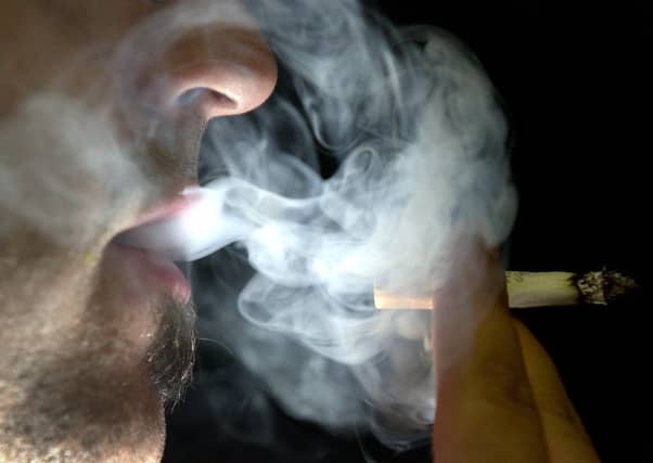 36 young people take up smoking every day. PIC: IAN RUTHERFORD/TSPL.