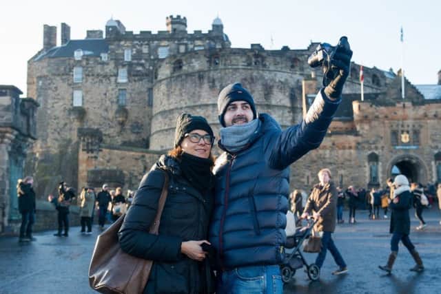 Tourists in Edinburgh. Picture: Ian Georgeson