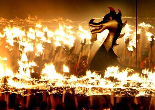 Vikings take part in the Up Helly Aa festival in Lerwick on the Shetland Isles.  Danny Lawson/PA Wire