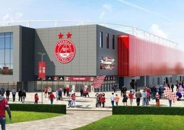 An image of how Aberdeen FC's new stadium will look. Picture: TSPL