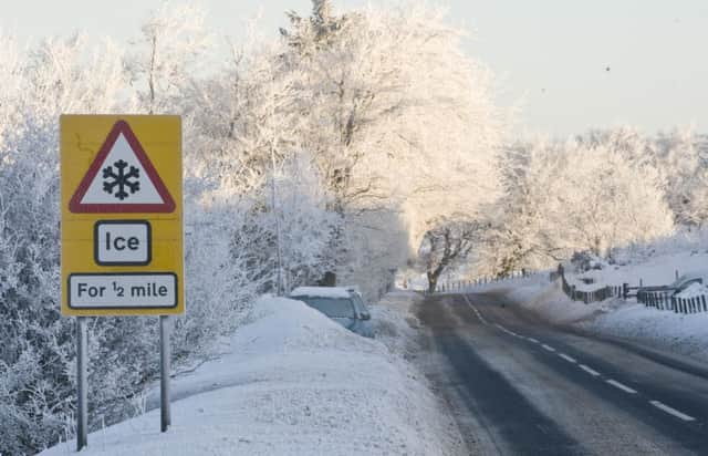 There is a warning of ice. Picture: Ian Georgeson