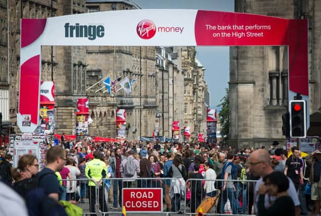 Edinburgh Festival Fringe madness on the Royal Mile. Picture: Alex Hewitt