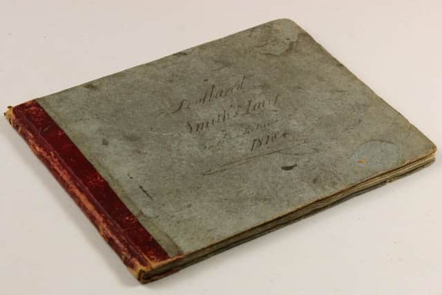 The diary kept that year by Robert John Smith when he visited Edinburgh in 1818.