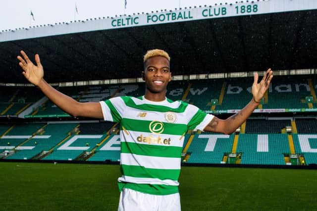 Charly Musonda is officially unveiled at Celtic Park. Picture: SNS