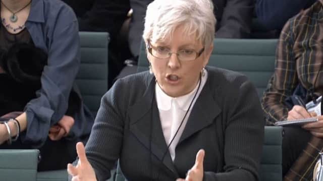 Journalist Carrie Gracie gives evidence to the Digital, Culture, Media and Sport Committee in Portcullis House, London, on pay at the BBC