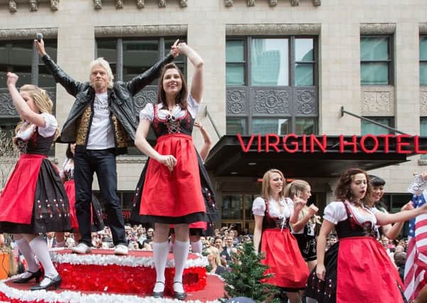 Sir Richard Branson celebrates the opening of the Virgin Hotel in Chicago (Picture: Getty)