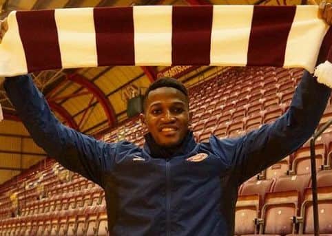 Joaquim Adao has joined Hearts on loan until the end of the season. Picture: Hearts FC