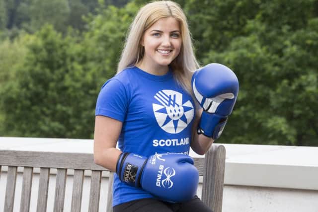 Boxer Megan Gordon will represent Scotland at the Commonwealth Games in Gold Coast. Picture: Jeff Holmes