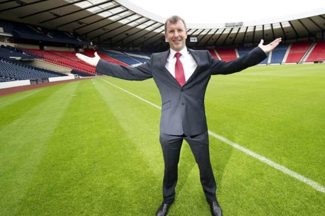 Stewart Regan is unveiled as the SFAs new chief executive in July 2010. Picture: SNS.