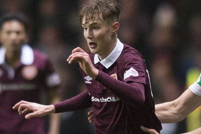 Hearts' teenage midfielder Harry Cochrane. Pictured: SNS