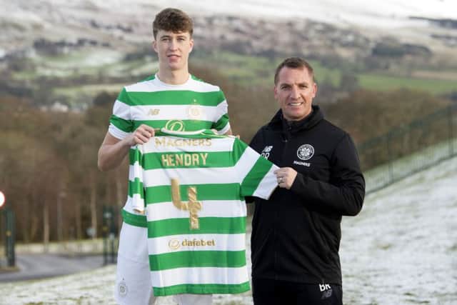 Jack Hendry will benefit from big-game experience at Celtic, says Brendan Rodgers. Picture: SNS.