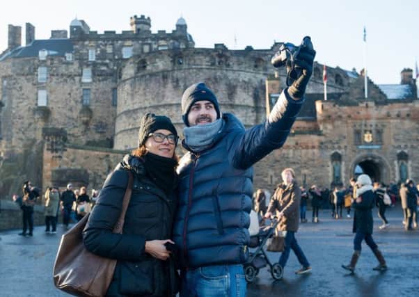 Edinburgh Castle is proving a magnet for tourists. Picture: Ian Georgeson