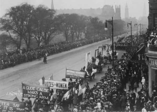 A demo on Princes Street in 1909. Picture: Edinburgh Libraries